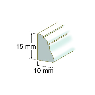 SMYGLIST I PLAST 10X15MM 2000MM